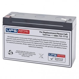 6V 5Ah F1 Longer Lasting! UPSBatteryCenter Yuasa NP4-6 Compatible Replacement Battery Ships from Toronto Higher Capacity Replacement