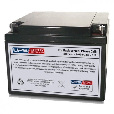 Duramp 12V 26Ah NP26-12 Battery with F3 Terminals