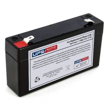 Power Kingdom 6V 1.2Ah PS1.2-6 Replacement Battery with F1 Terminals