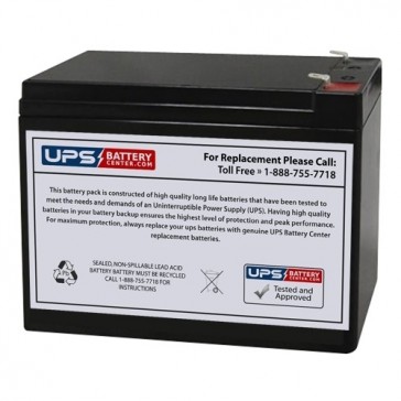 BSB 12V 10Ah DC12-9 Battery with F2 Terminals