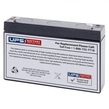 BSB 6V 7.2Ah GB6-7.2 Battery with F1 Terminals