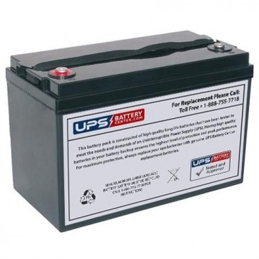 CCB Industrial 12V 100Ah 12CD-100B Battery with M8 Terminals
