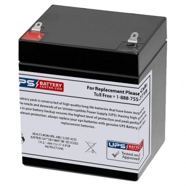 Chamberlain 12V 5Ah 4228 Standby Battery with F1 Terminals