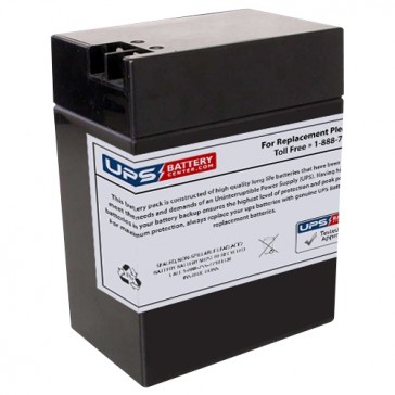 CooPower 6V 14Ah CP6-14 Battery with +F2 -F1 Terminals