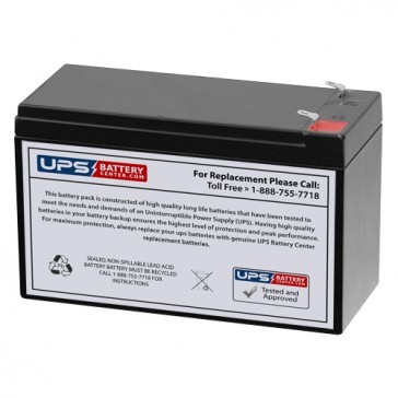 CSB 12V 7.5Ah GPL1275 Battery with F1 Terminals