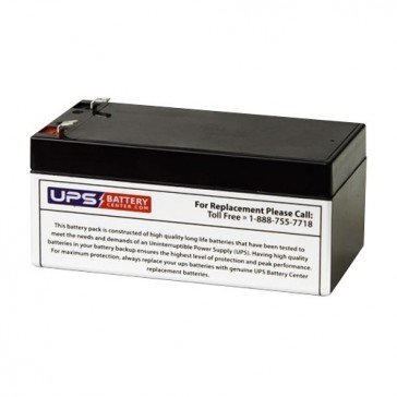 Discover 12V 3.4Ah D1234 Battery with F1 Terminals