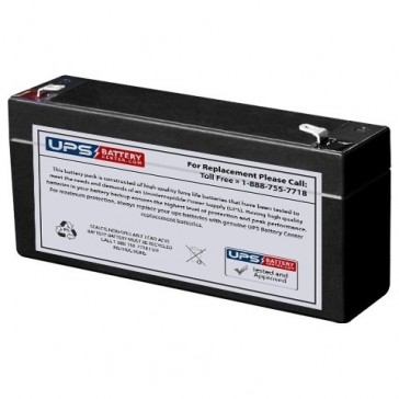 Discover 6V 3.2Ah D632 Battery with F1 Terminals