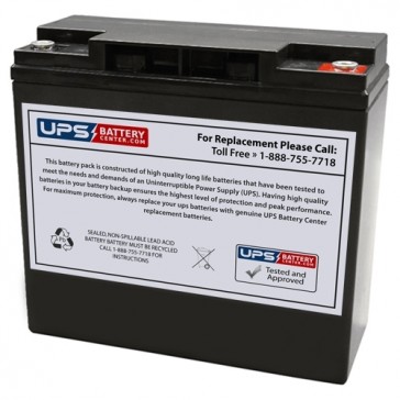 Drypower 12V 22Ah 12SB22C Battery with M5 Terminals