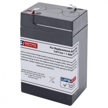 Duramp 6V 4Ah NP4-6 Battery with F1 Terminals