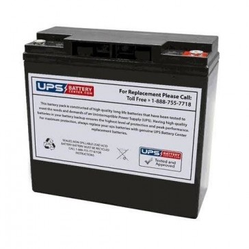 FULLRIVER 12V 20Ah DC20-12 Battery with M5 - Insert Terminals