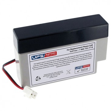 GP 12V 0.8Ah GB0.8-12 Battery with J2 Terminals