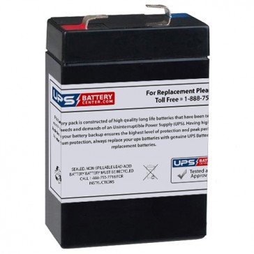 MHB 6V 2.8Ah MS2.8-6 Replacement Battery with F1 Terminals