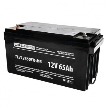 Motoma MS12V65 12V 65Ah Battery with M6 Terminals