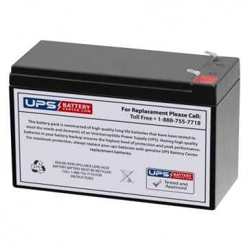 SunStone Power 12V 7.5Ah SPT12-7.5 Replacement Battery with F1 Terminals