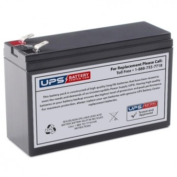 XYC 12V 6.5Ah XT1265S Battery with +F2 -F1 Terminals