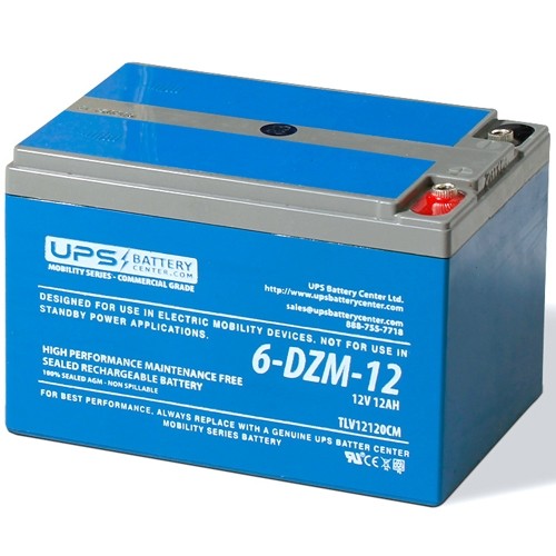 6-DZM-12 12V 12Ah Deep Cycle Mobility Battery - TLV12120CM
