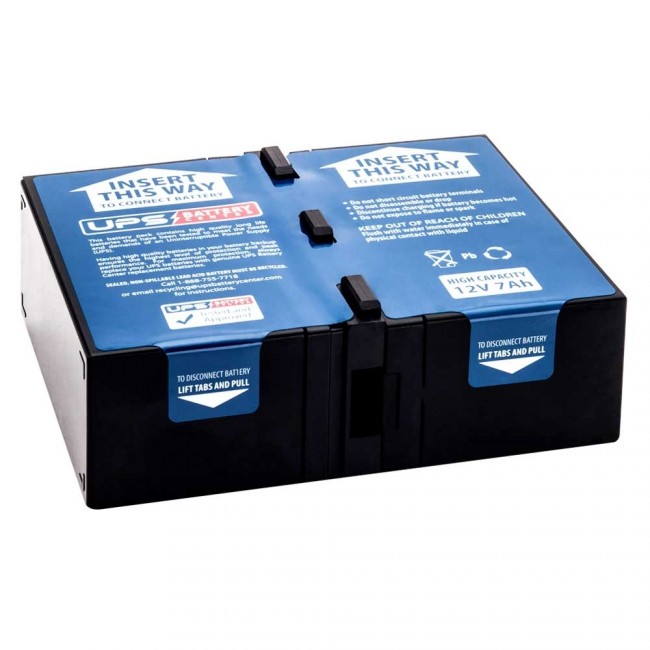New RBC124 battery pack for APC Smart UPS C 1000 2U RACK MOUNT 230V SMC1000I-2U Compatible Replacement by UPSBatteryCenter SMC1000I-2U