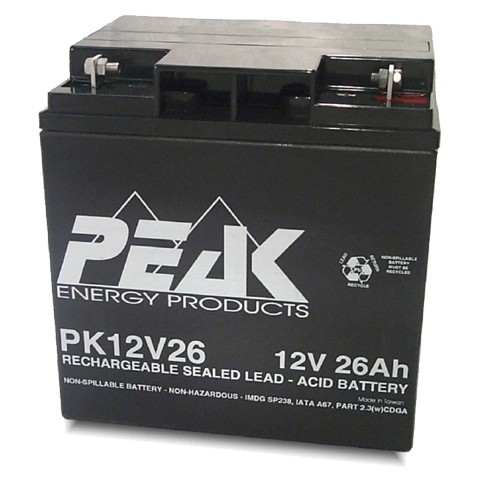 PK12V26B1 12V 26Ah Peak Energy