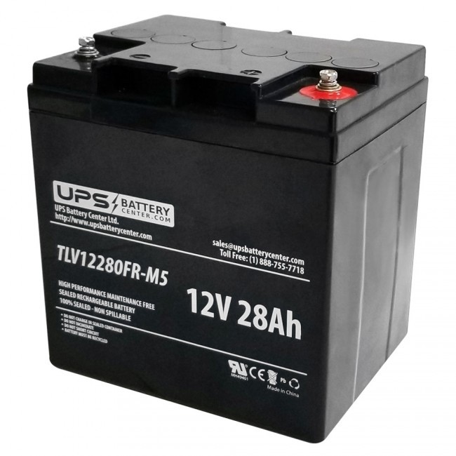 Electrify ansvar selv SPA 12-28 Sunlight 12V 28Ah Battery with M5 Terminals