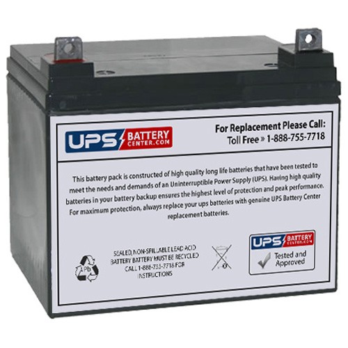 UPSBatteryCenter Battery for Union MX-12310 12V 35Ah NB 
