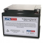 TLV12240 - 12V 24Ah Sealed Lead Acid Battery with F3 Terminals