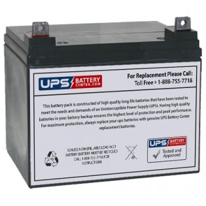 UPSBatteryCenter Compatible Replacement for Panasonic LC-R0612P 6V 12Ah F1 Battery