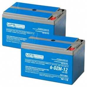 6-DZM-12 - 24V 12Ah - Deep cycle 24V 12Ah mobility battery set