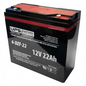 6-DZF-22 (6-DZM-22) 12V 20Ah GEL deep cycle battery for ebikes electric scooters medical carts