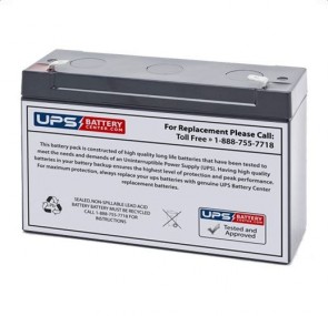 PPG 603 Vital Signs Monitor 6V 10Ah Battery with F1 Terminals
