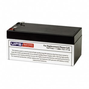 Criticare Systems Poet I, Poet II, Poet IQ 12V 3.4Ah Medical Battery with F1 Terminals