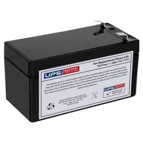 DataLex 12V 1.2Ah NP1.2-12 Battery with F1 Terminals