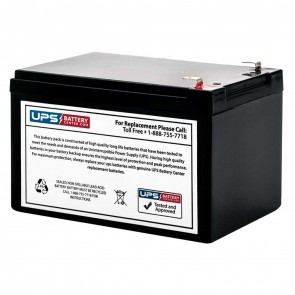 Diamec DM12-12 12V 12Ah Battery with F1 Terminals