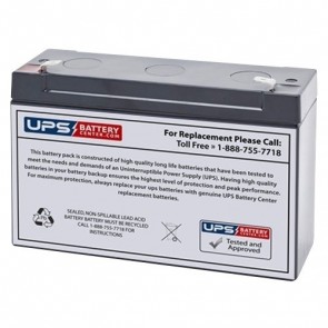Double Tech DB6-12 6V 12Ah Battery with F2 Terminals