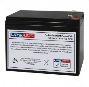 Haijiu 12V 10Ah HG-10A-12 Replacement Battery with F2 Terminals