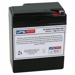 IDEALPOWER ELA-6V-8.5AH 6V 8.5Ah Replacement Battery with F1 Terminals