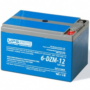 LCB 12V 12Ah 6-DZM-12 Battery with Threaded Insert Terminals