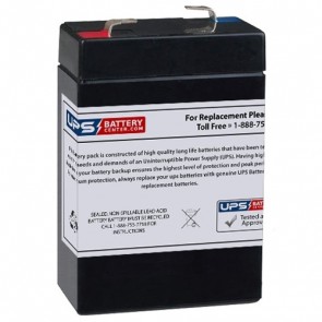 Multipower MP2.8-6P 6V 2.8Ah Battery with F1 Terminals