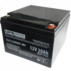 Ostar Power 12V 28Ah OP12280D Battery with M5 - Insert Terminals