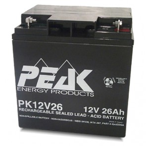 PK12V26B1 Peak Energy 12V 26Ah Battery