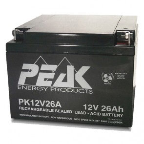 PK12V26AB1 Peak Energy 12V 26Ah Battery