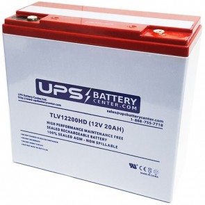 Power-Sonic 12V 21Ah PS-12200HD-M6 Battery with M6 Insert Terminals