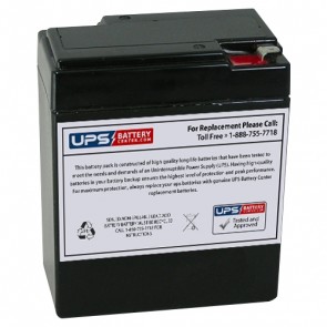 Power-Sonic 6V 8.5Ah PS-682 Battery with F1 Terminals