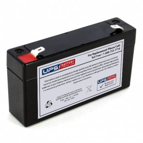TLV612 - 6V 1.2Ah Sealed Lead Acid Battery with F1 Terminals