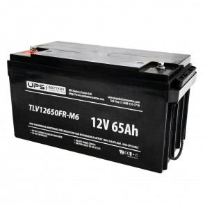 Unicell TLA12650 12V 65Ah Battery with M6 Terminals