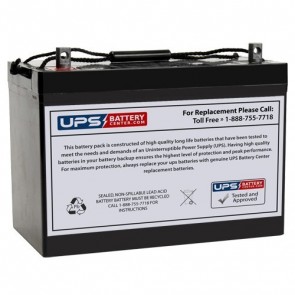 Universal 12V 90Ah UB12900FR Battery with Z Post Terminals