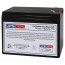 Multipower MP10-12S 12V 10Ah Battery with F2 Terminals