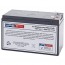 MHB 12V 7Ah MS7-12 Replacement Battery with F1 Terminals