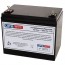 CCB Industrial 12V 75Ah 12CD-70 Battery with M6 Terminals