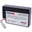 Multipower MP0.8-12H 12V 0.8Ah Battery with WL Terminals
