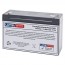 Pacetronics 2 NI PACER 6V 10Ah Battery with F1 Terminlas